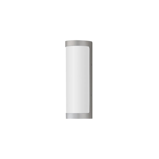 Halfpipe 15" 5CCT LED Outdoor Wall Sconce in Brushed Aluminum