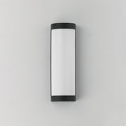 Halfpipe 15" 5CCT LED Outdoor Wall Sconce in Black