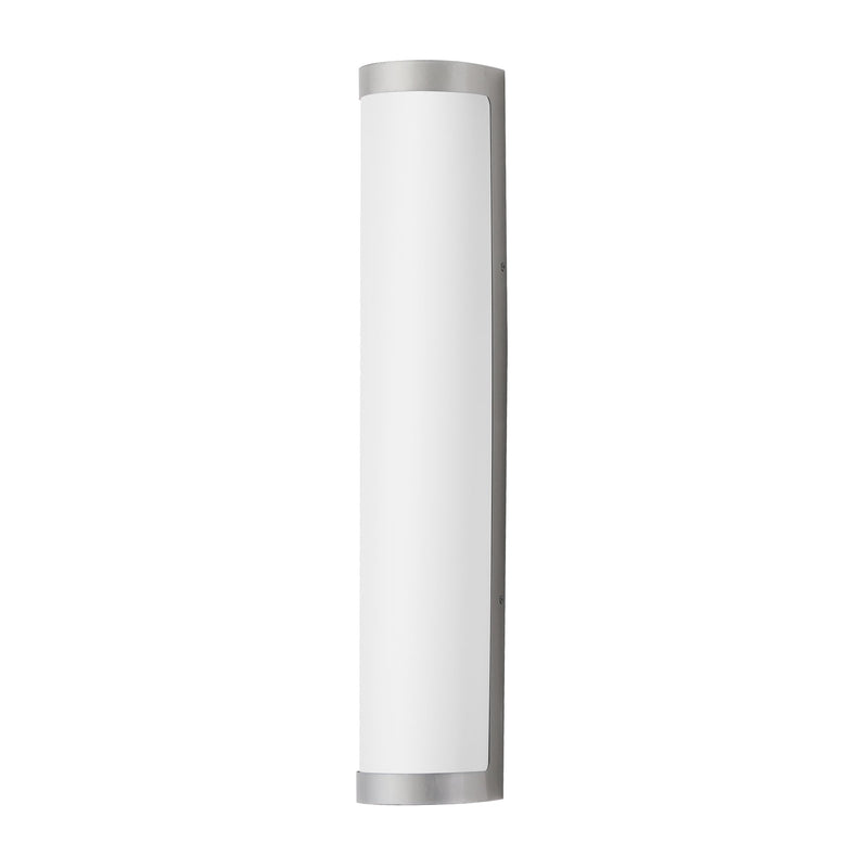 Halfpipe 26" 5CCT LED Outdoor Wall Sconce in Brushed Aluminum