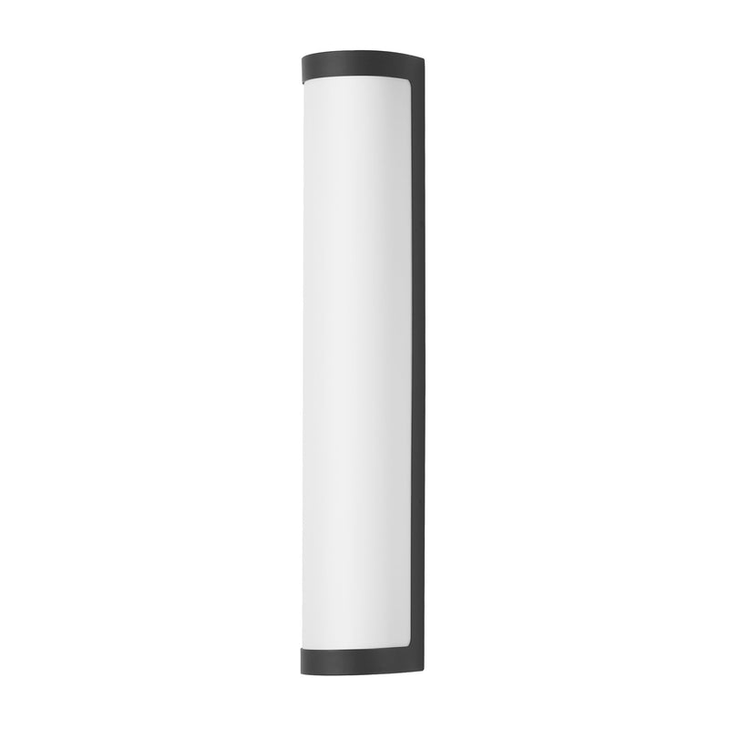 Halfpipe 26" 5CCT LED Outdoor Wall Sconce in Black
