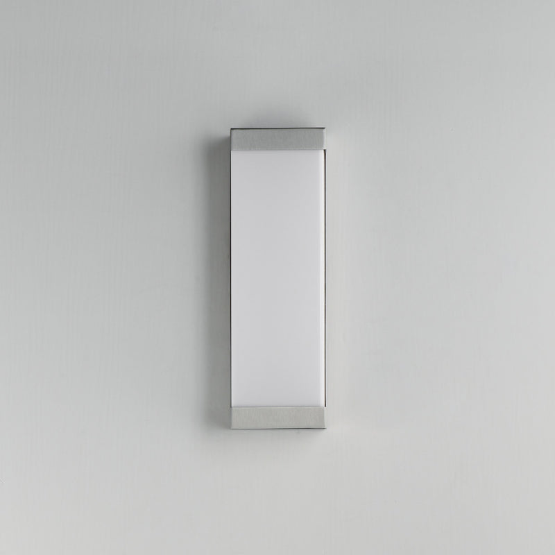 Tunnel 15" LED Outdoor Wall Sconce in Brushed Aluminum