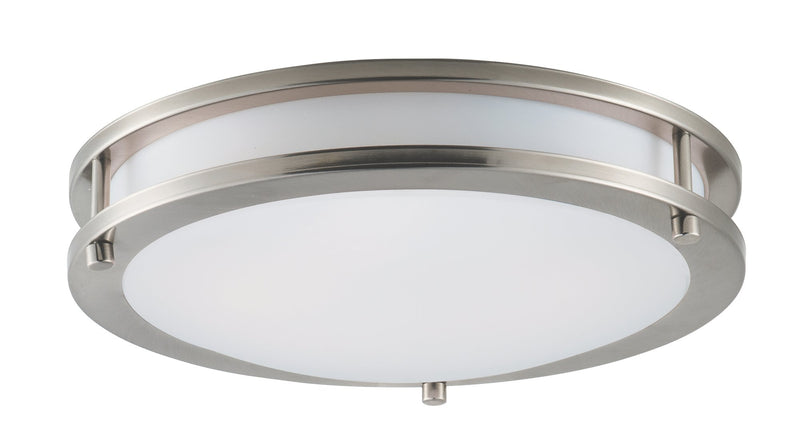 Linear LED 12" Flush Mount in Satin Nickel