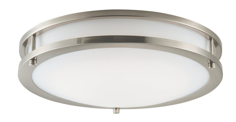 Linear LED 14" Flush Mount in Satin Nickel
