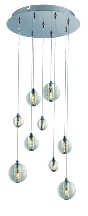 Harmony 9-Light LED Pendant in Polished Chrome - Lamps Expo