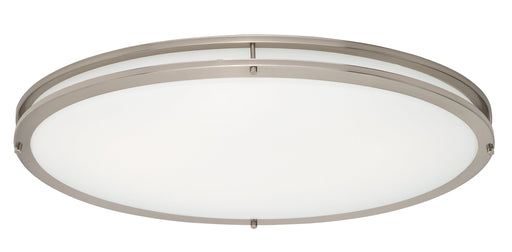 Linear LED 32" Oval Flush Mount in Satin Nickel
