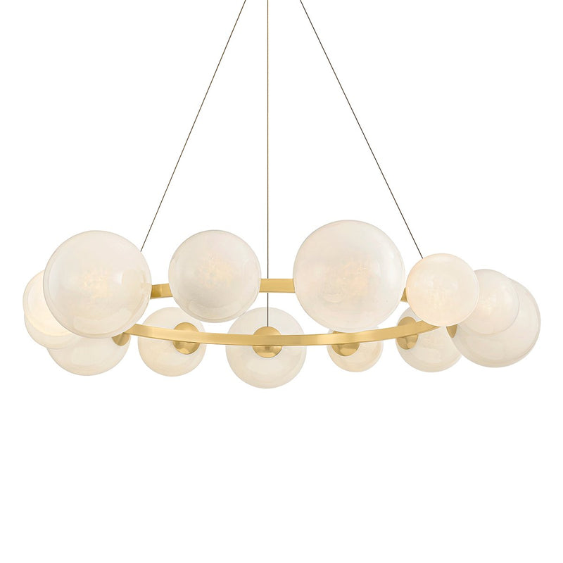 Pacama 13-Light Chandelier in Aged Brass