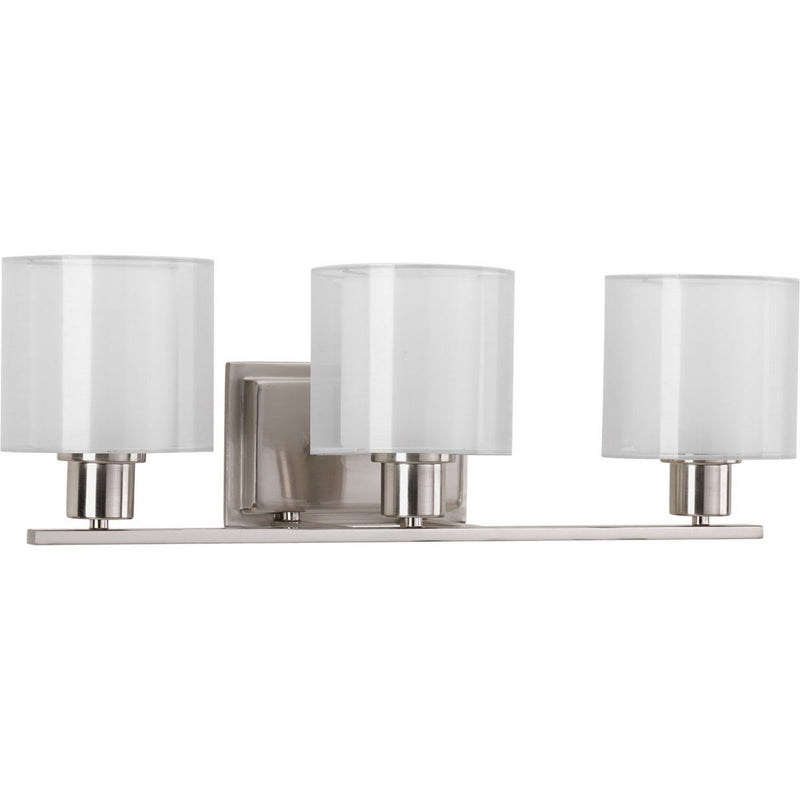 Invite 3-Light Bath Vanity Light in Brushed Nickel