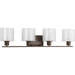 Invite 4-Light Bath & Vanity Lighting in Antique Bronze