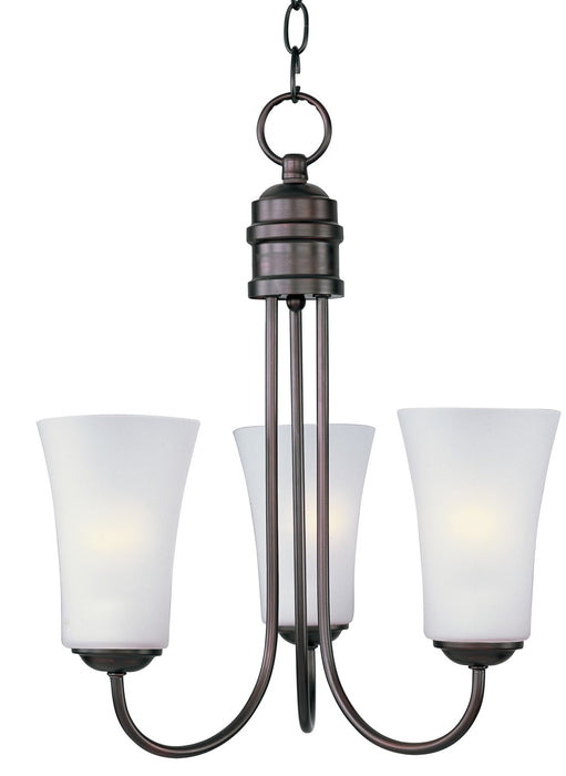 Logan Three Light Chandelier in Oil Rubbed Bronze