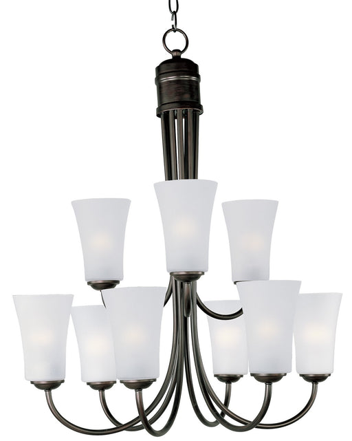 Logan Nine Light Chandelier in Oil Rubbed Bronze