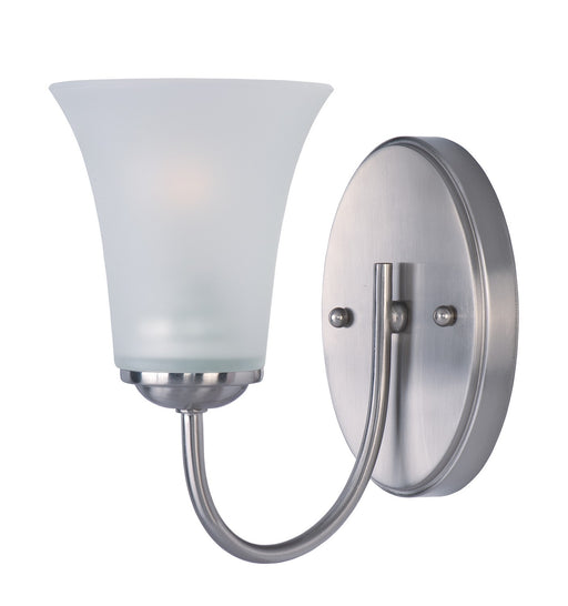 Logan One Light Bath Vanity in Satin Nickel