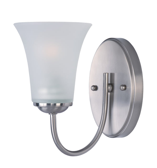 Logan One Light Bath Vanity in Satin Nickel