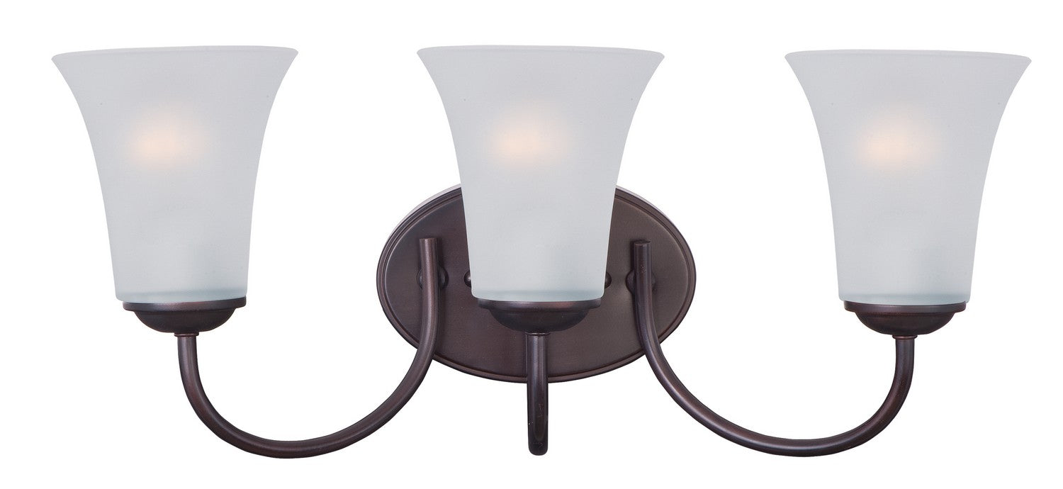 Logan Three Light Bath Vanity in Oil Rubbed Bronze