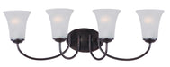 Logan Four Light Bath Vanity in Oil Rubbed Bronze