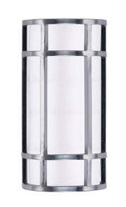 Moon Ray 12" LED Outdoor Wall Sconce in Satin Nickel