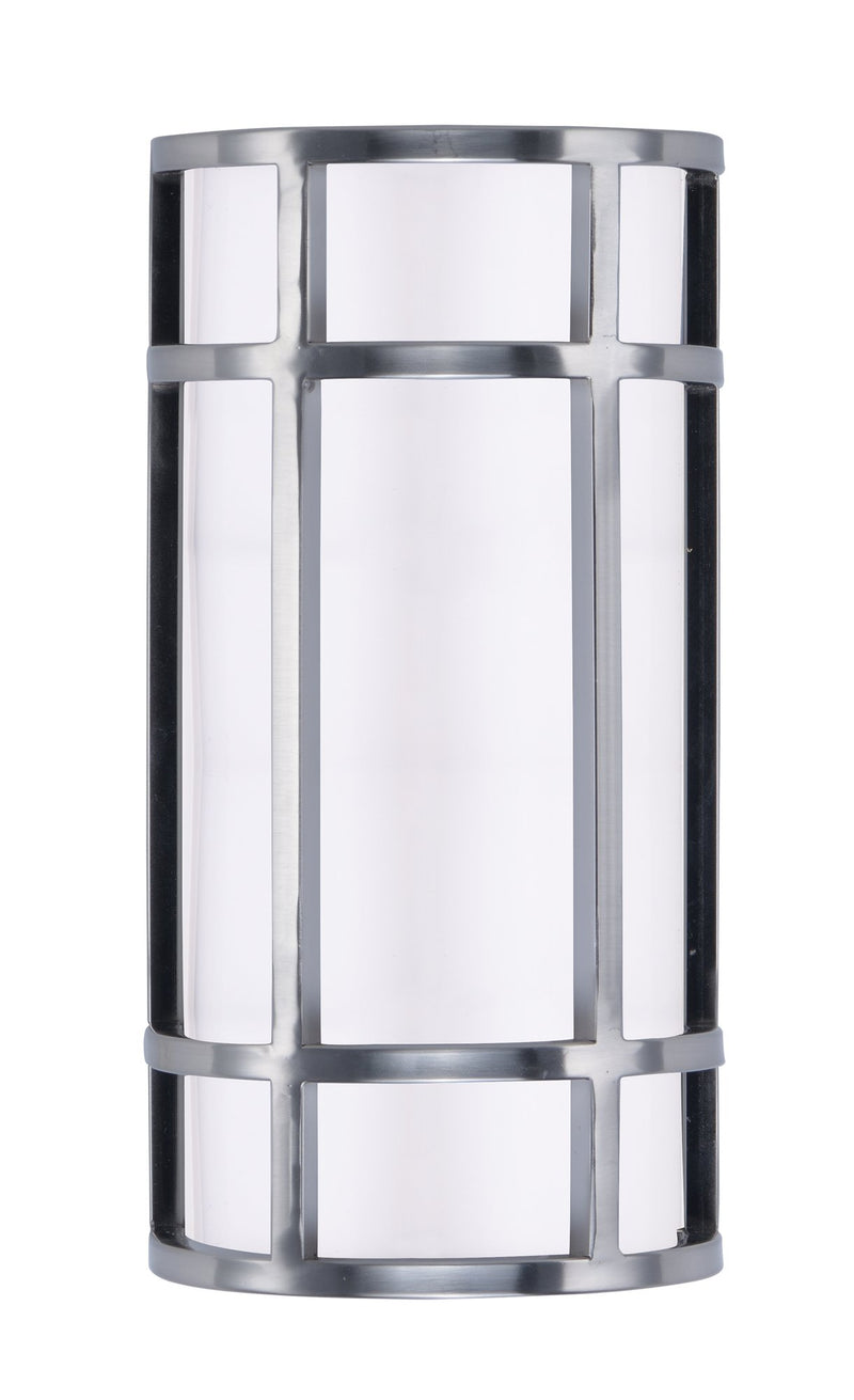 Moon Ray 12" LED Outdoor Wall Sconce in Satin Nickel