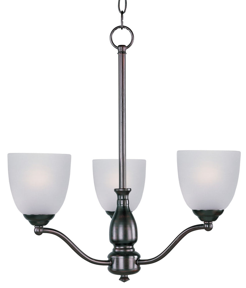 Stefan Three Light Chandelier in Oil Rubbed Bronze