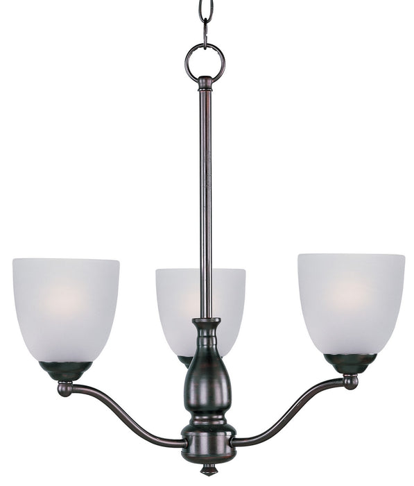 Stefan Three Light Chandelier in Oil Rubbed Bronze