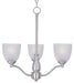 Stefan Three Light Chandelier in Satin Nickel