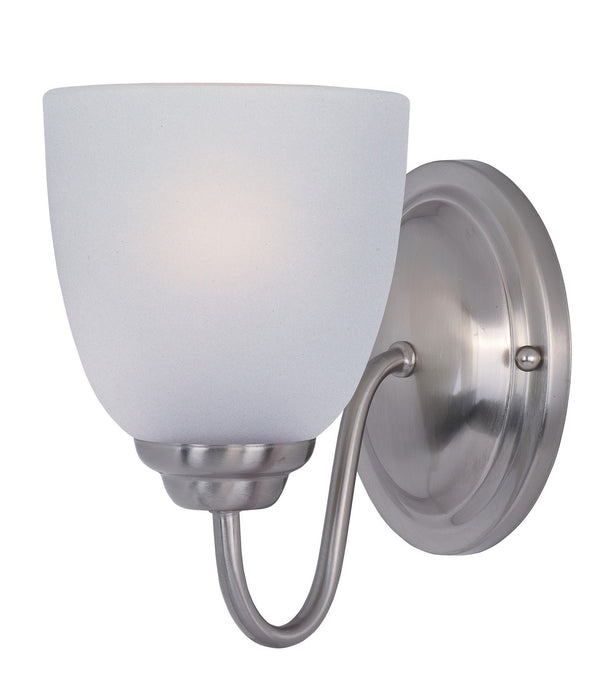 Stefan One Light Bath Vanity in Satin Nickel
