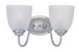 Stefan Two Light Bath Vanity in Satin Nickel
