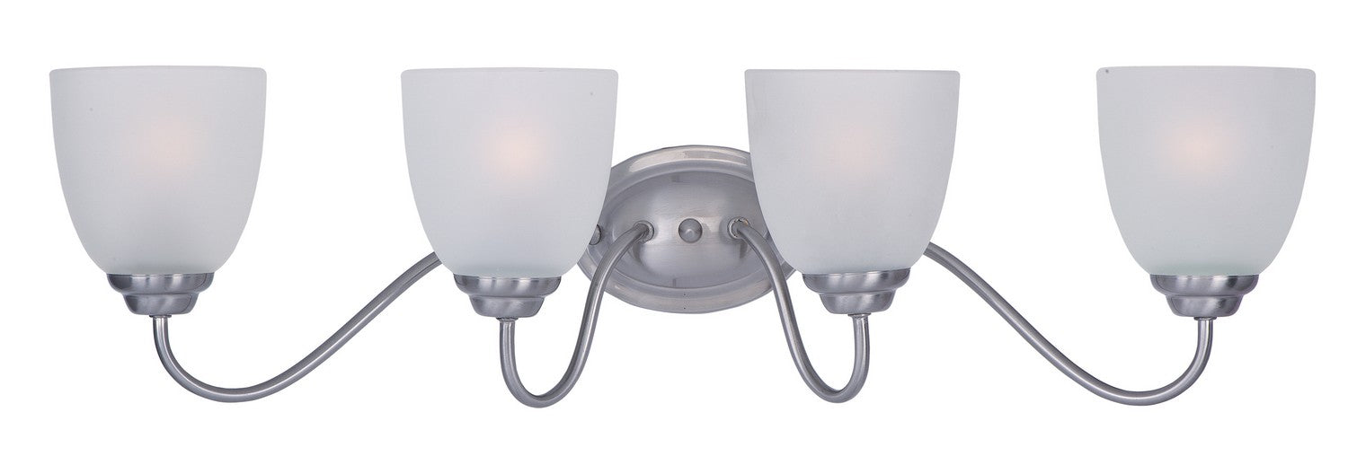 Stefan Four Light Bath Vanity in Satin Nickel