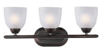 Axis Three Light Bath Vanity in Oil Rubbed Bronze