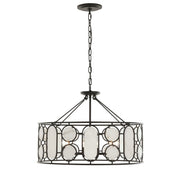 Oval Office 6-Light 27" Pendant in Ironclad