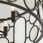 Oval Office 4-Light 20" Semi-Flush Mount in Ironclad
