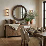 Oval Office 2-Light 19" Wall Sconce in Ironclad