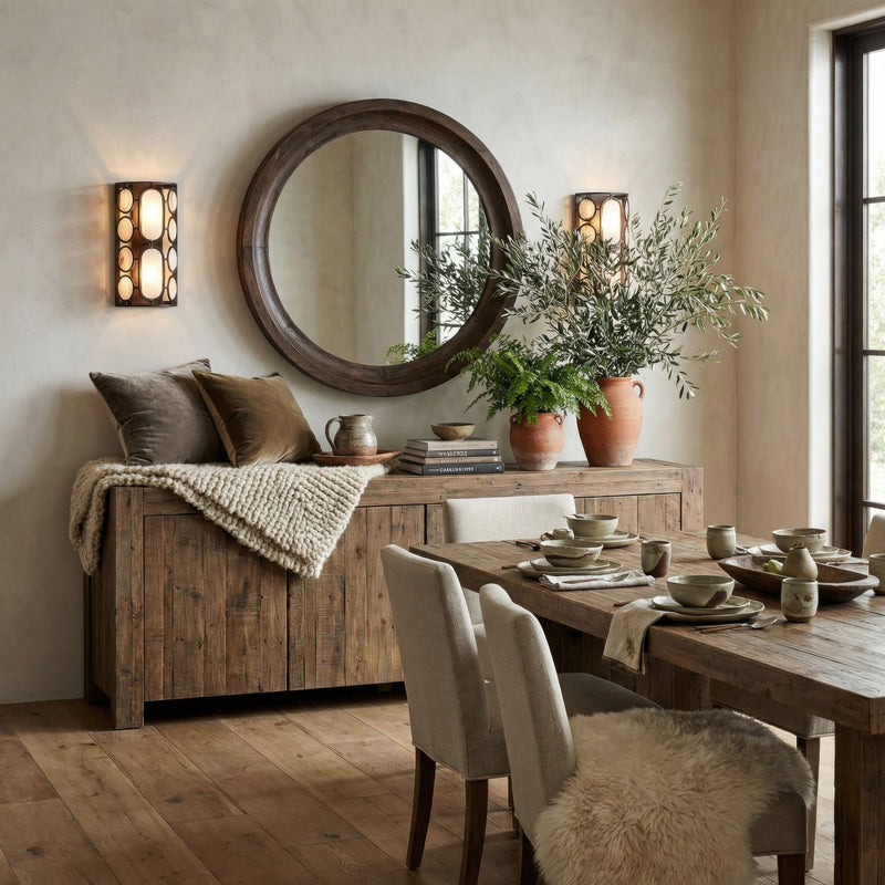 Oval Office 2-Light 19" Wall Sconce in Ironclad