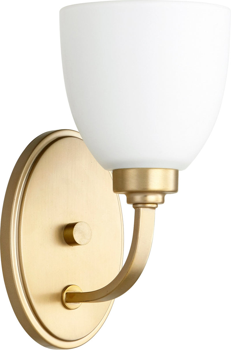 Reyes 1 Light Wall Sconce in Aged Brass
