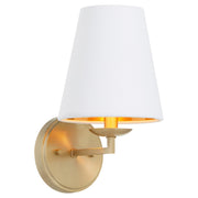 Karnes 1 Light Wall Sconce in Aged Brass