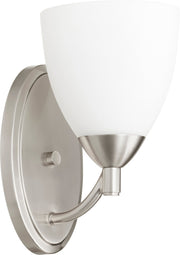 Barkley 1 Light Wall Sconce in Satin Nickel