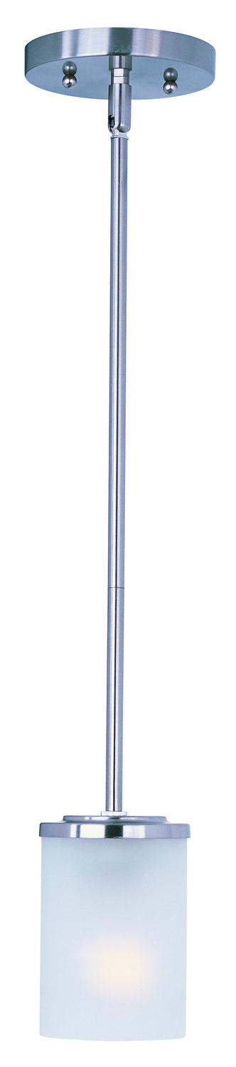 Corona One Light Mini Pendant in Satin Nickel