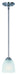 Stefan One Light Mini Pendant in Satin Nickel