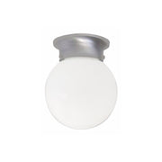 Globe Semi-Flush Mount in Matte Nickel