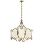 Panelist 5-Light 26" Pendant in Brass Kisser