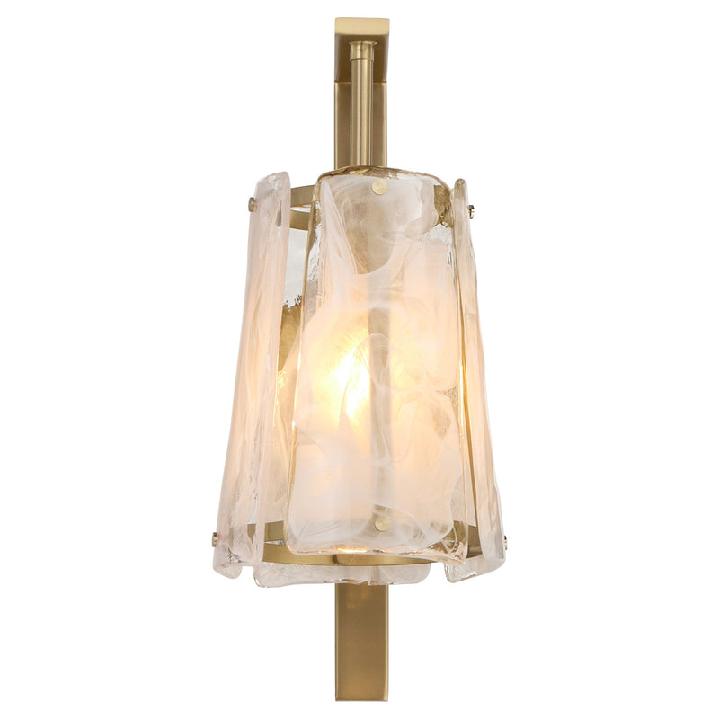 Prestige 1 Light Wall Sconce in Aged Brass