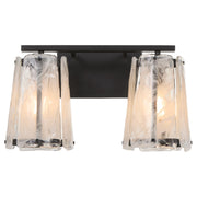Prestige 2 Light Vanity Light in Matte Black
