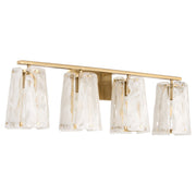 Prestige 4 Light Vanity Light in Aged Brass