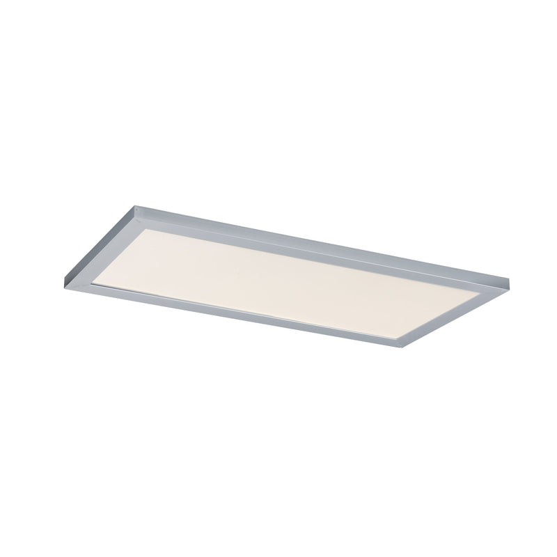 Sky 1' x 2' 5CCT LED Flush Mount in Brushed Aluminum