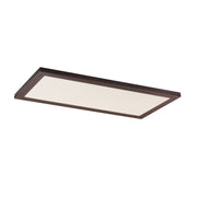 Sky 1' x 2' 5CCT LED Flush Mount in Bronze