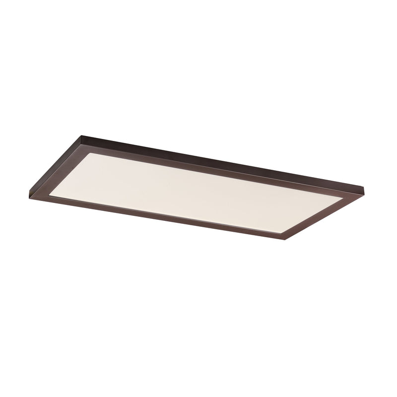 Sky 1' x 2' 5CCT LED Flush Mount in Bronze