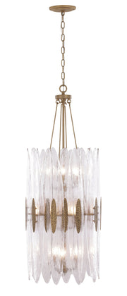 Aurora 9-Light 18" Foyer Pendant in Havana Gold