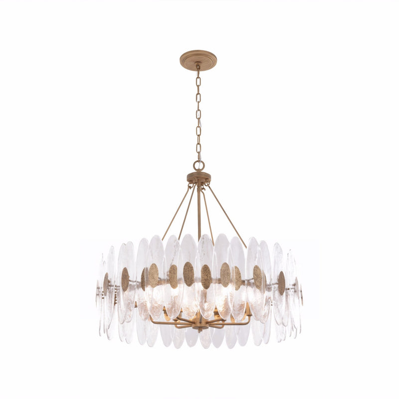 Aurora 8-Light 32" Pendant in Havana Gold