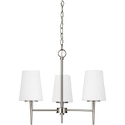Driscoll 3-Light Chandelier in Brushed Nickel