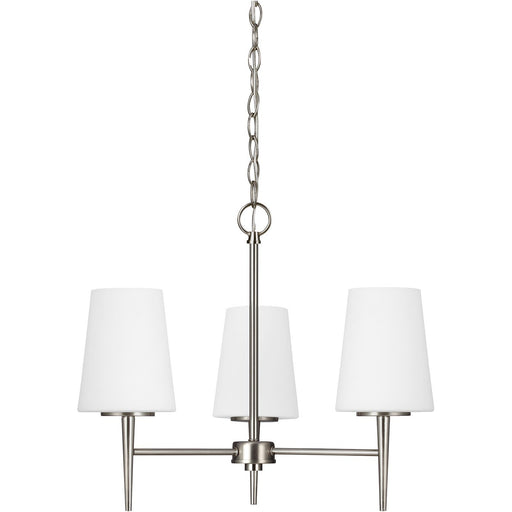 Driscoll 3-Light Chandelier in Brushed Nickel