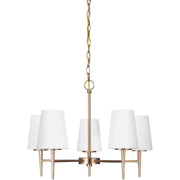 Driscoll 5-Light Chandelier in Satin Brass