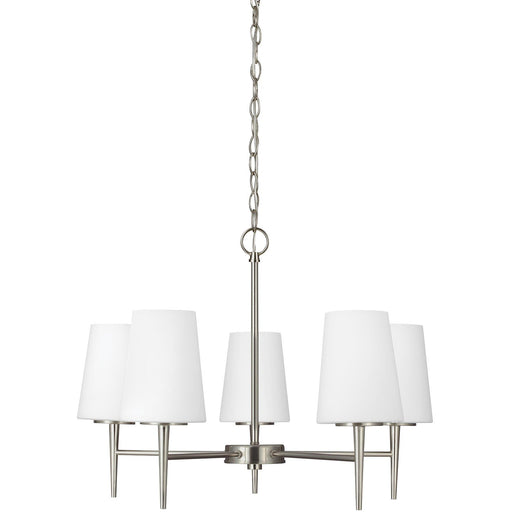 Driscoll 5-Light Chandelier in Brushed Nickel